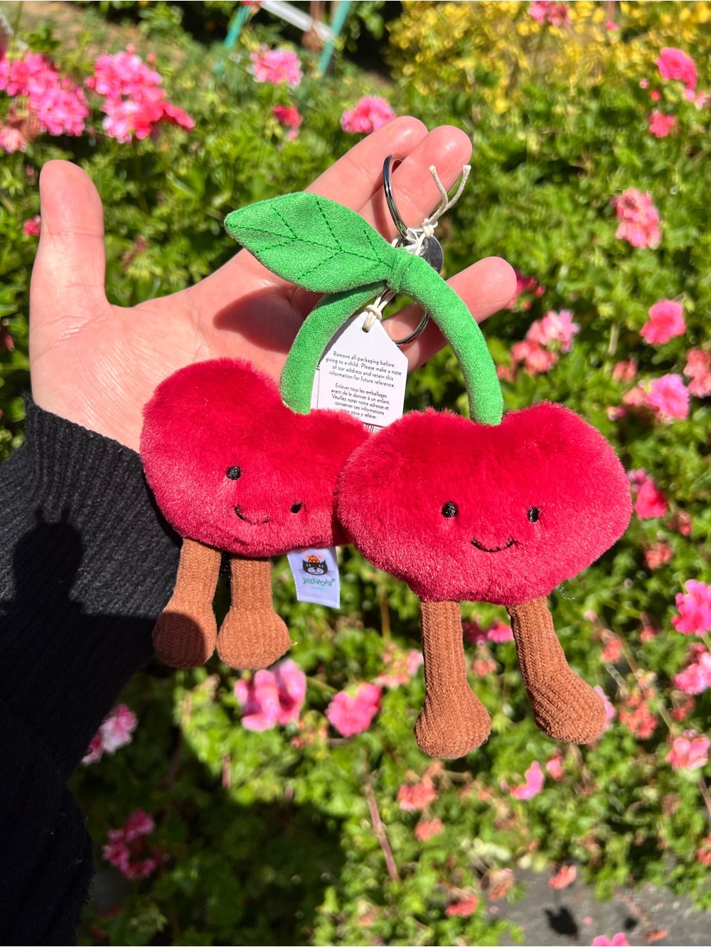 CHERRIES PLUSH KEYCHAIN - Picture 4 of 7